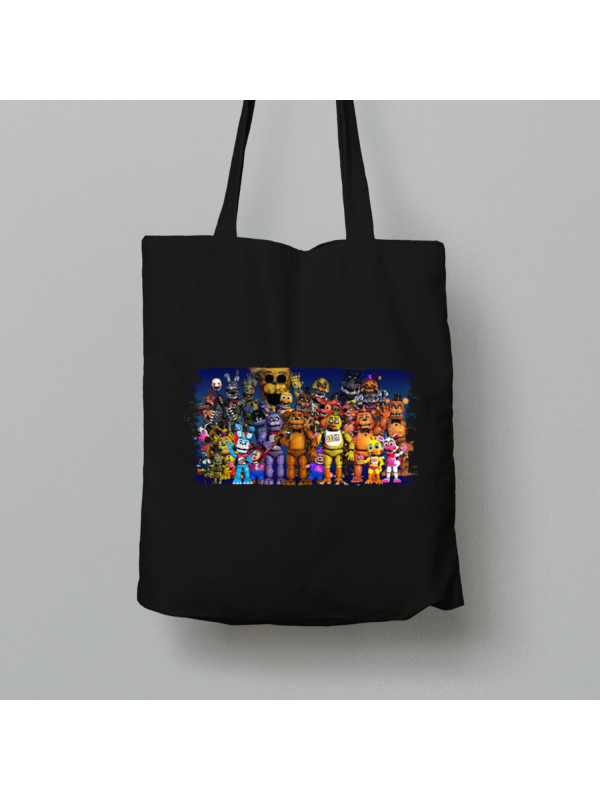 Екосумка шопер з бавовни 38х40см з принтом "Фредді та всі всі всі" (03104)