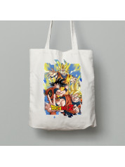 Экосумка из хлопка 38х40см с принтом "Dragon Ball Z (Драконный Жемчуг Зет)" (03110)