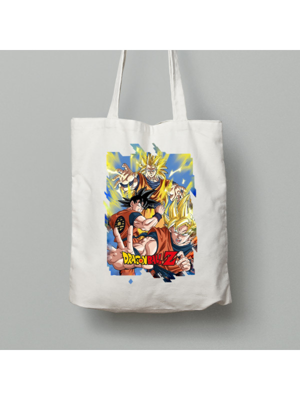 Екосумка шопер з бавовни 38х40см з принтом "Dragon Ball Z (Драконий Жемчуг Зет)" (03110)