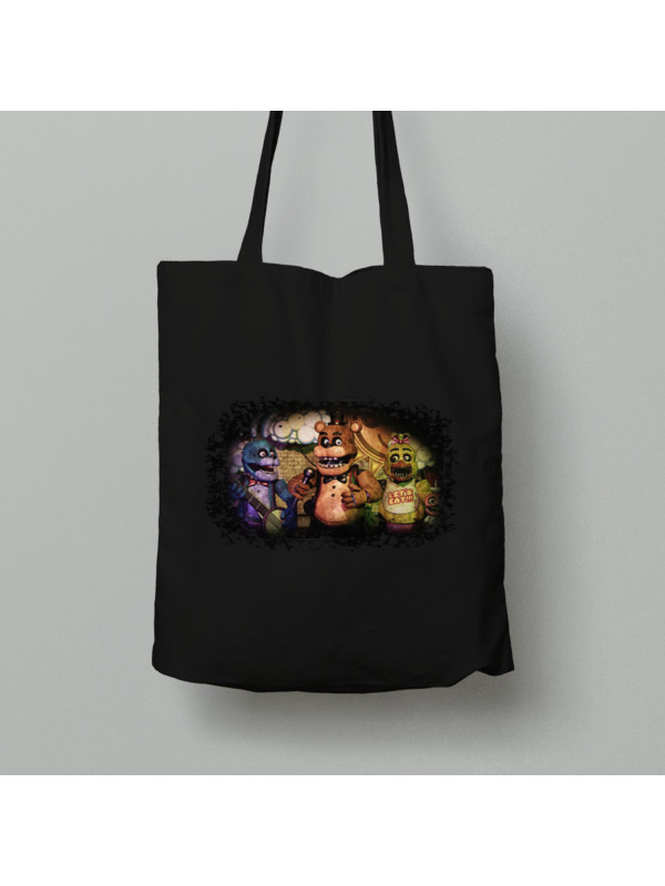 Екосумка шопер з бавовни 38х40см з принтом "Гурт Фредді" (24010399)