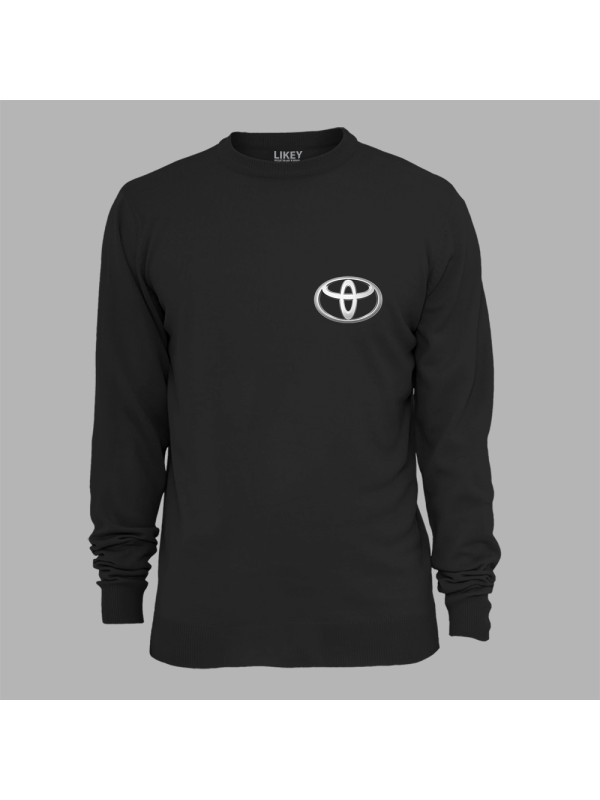 Світшот з автомобільним принтом "Toyota logo (Тойота лого)" (24012125)