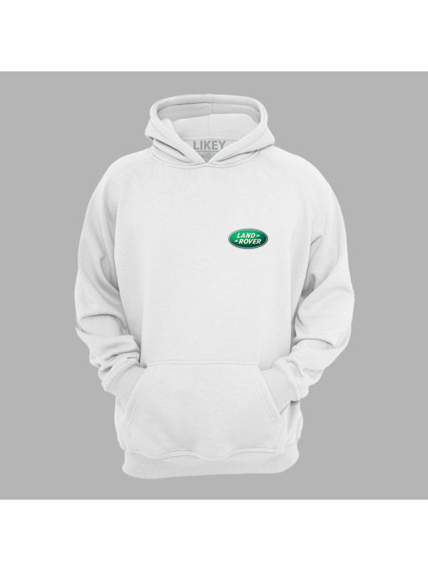 Худі з автомобільним принтом "Land Rover logo (Ленд Ровер лого)" (24012126)