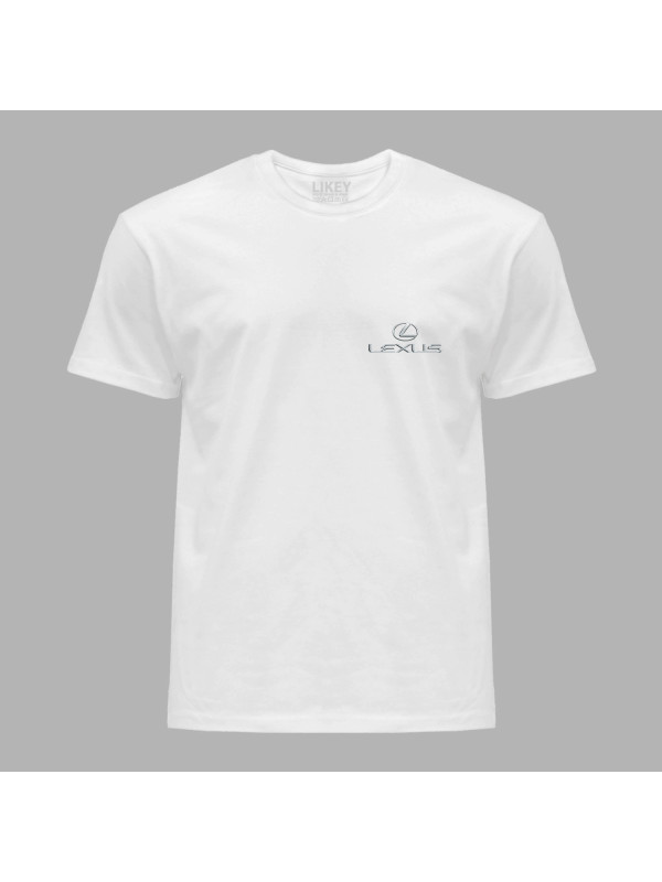 Футболка чоловіча з автомобільним принтом "Lexus logo (Лексус лого)" (24012128)