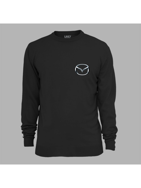 Світшот з автомобільним принтом "Mazda logo (Мазда лого)" (24012129)