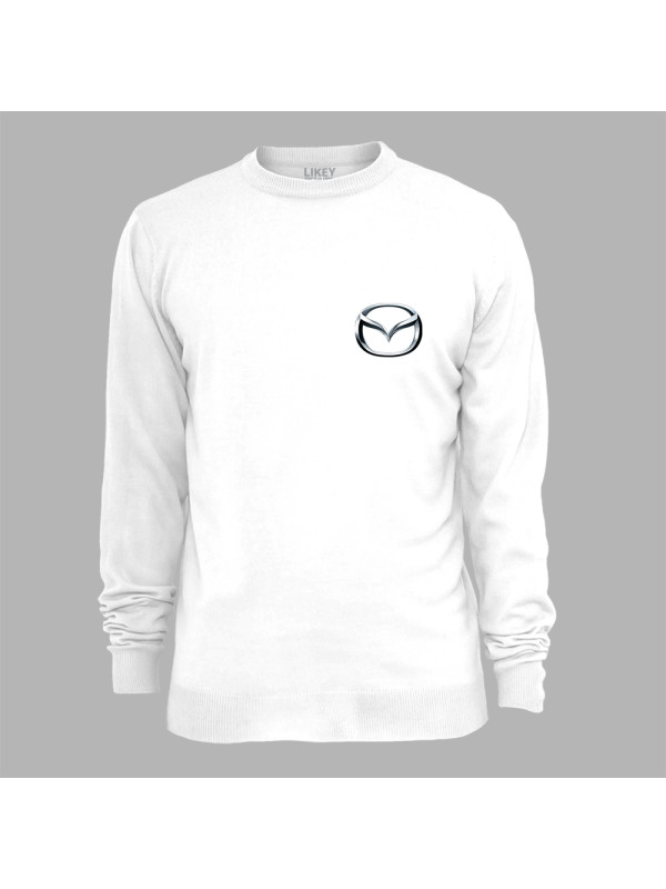 Світшот з автомобільним принтом "Mazda logo (Мазда лого)" (24012129)