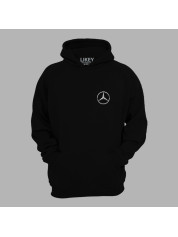 Худі з автомобільним принтом "Mercedes logo (Мерседес лого)" (24012130)