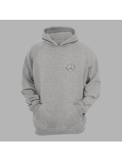 Худі з автомобільним принтом "Mercedes logo (Мерседес лого)" (24012130)