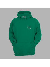 Худі з автомобільним принтом "Mercedes logo (Мерседес лого)" (24012130)