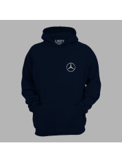 Худі з автомобільним принтом "Mercedes logo (Мерседес лого)" (24012130)