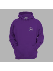 Худі з автомобільним принтом "Mercedes logo (Мерседес лого)" (24012130)