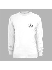 Світшот з автомобільним принтом "Mercedes logo (Мерседес лого)" (24012130)