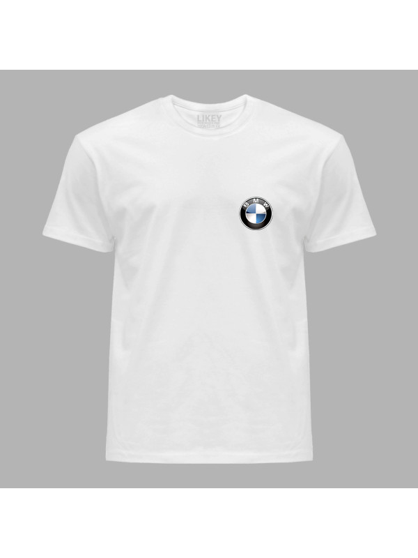 Футболка чоловіча з автомобільним принтом "BMW logo (БМВ лого)" (24012131)