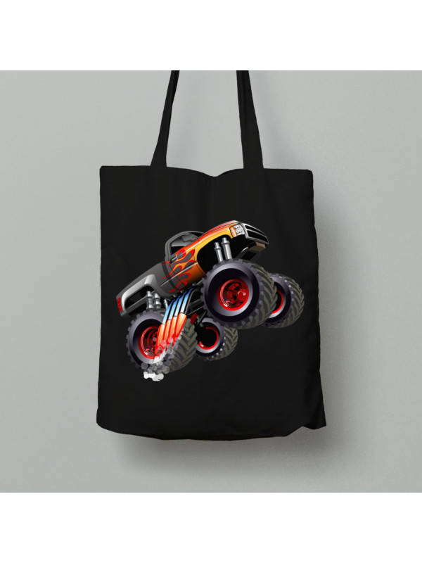 Екосумка шопер з бавовни 38х40см з принтом "Тачки - Монстр трак" (24012133)