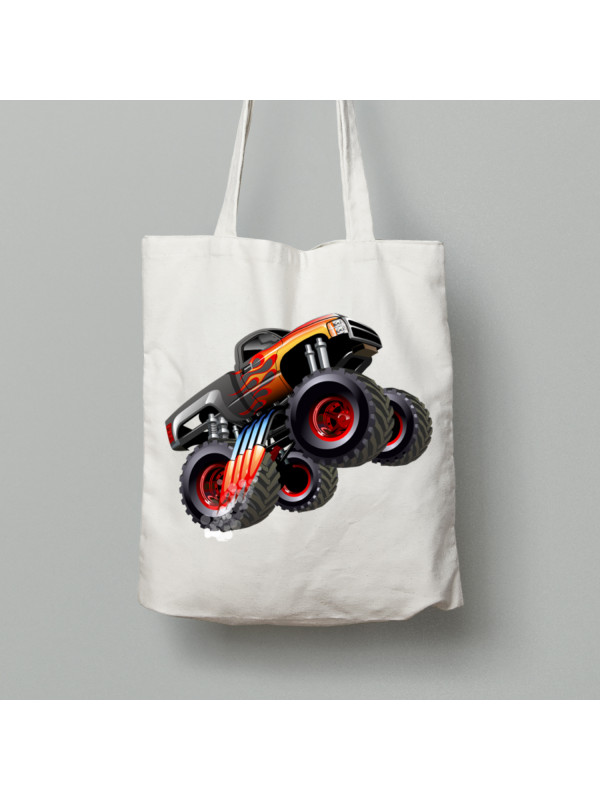 Екосумка шопер з бавовни 38х40см з принтом "Тачки - Монстр трак" (24012133)