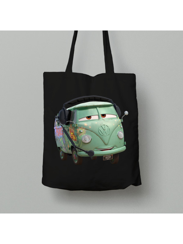 Екосумка шопер з бавовни 38х40см з принтом "Тачки - Мікроавтобус Доливай" (24012134)