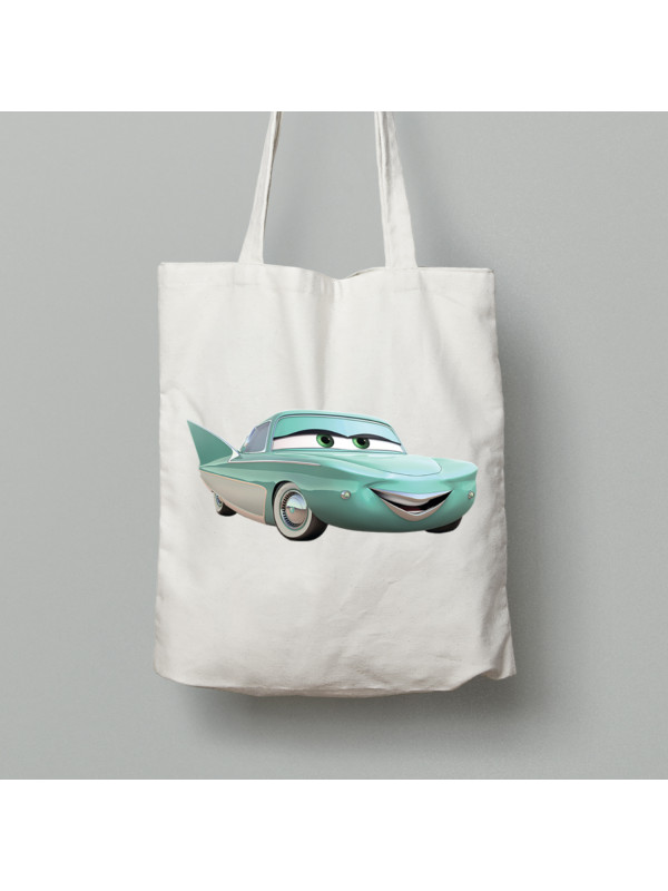 Екосумка шопер з бавовни 38х40см з принтом "Тачки - Фло" (24012135)