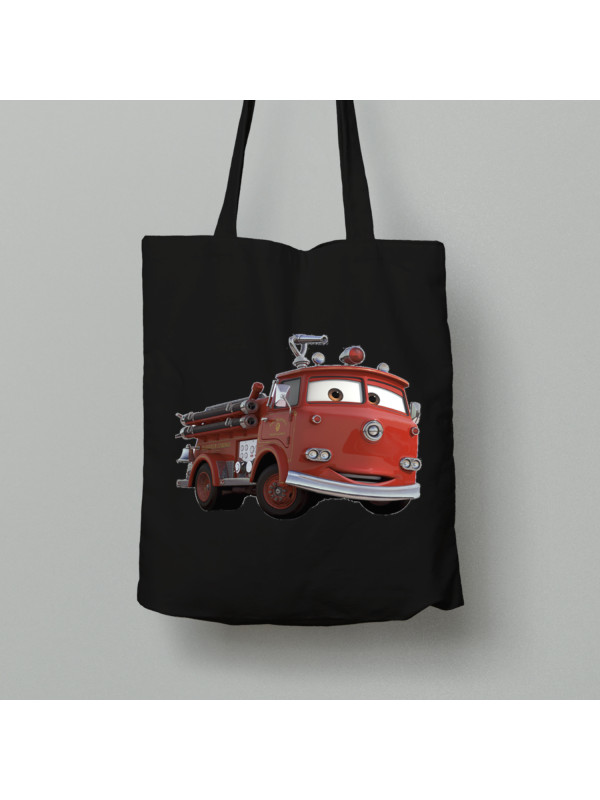 Екосумка шопер з бавовни 38х40см з принтом "Тачки - Пожежна машина Ред" (24012136)