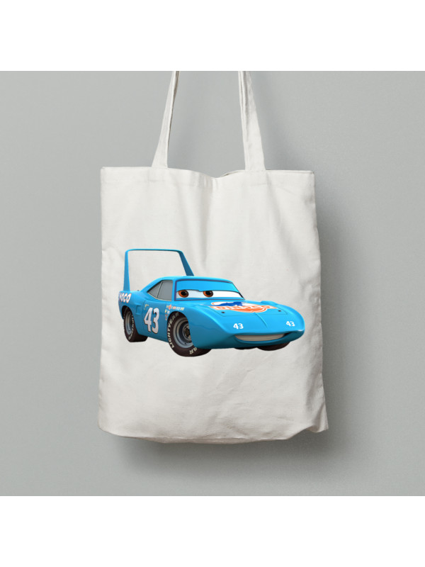 Екосумка шопер з бавовни 38х40см з принтом "Тачки - Кінг" (24012137)