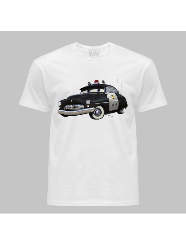 Футболка детская с принтом "Тачки - Шериф" (24012138)