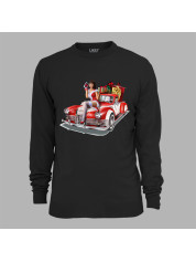 Світшот з новорічним принтом "Санта привіз снігурку, авто та подарунки" (24012147)