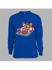 Світшот з новорічним принтом "Санта привіз снігурку, авто та подарунки" (24012147)