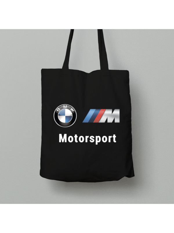 Екосумка шопер з бавовни 38х40см з автомобільним принтом "BMW Motorsport (БМВ моторспорт)" (24012149)