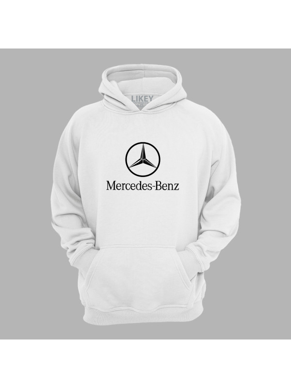 Худі з автомобільним принтом "Mercedes Benz (Мерседес Бенц)" (24012152)