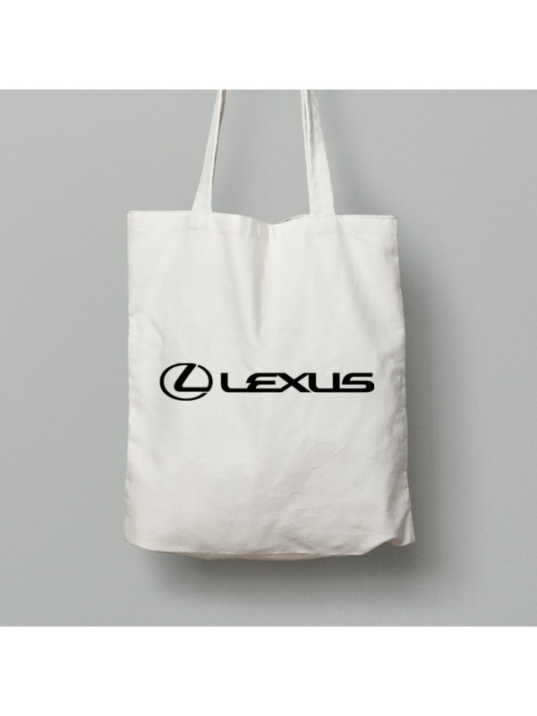 Екосумка шопер з бавовни 38х40см з автомобільним принтом "Lexus (Лексус)" (24012153)