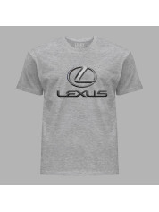 Футболка чоловіча з автомобільним принтом "Lexus chrome (Лексус хромований)" (24012154)