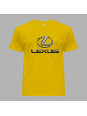 Футболка чоловіча з автомобільним принтом "Lexus chrome (Лексус хромований)" (24012154)