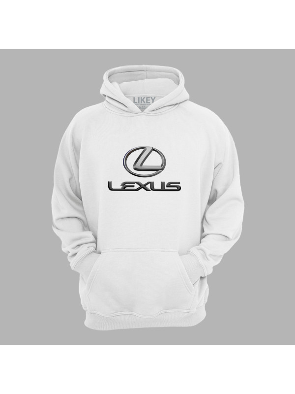 Худі з автомобільним принтом "Lexus chrome (Лексус хромований)" (24012154)