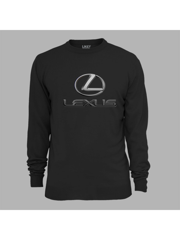 Світшот з автомобільним принтом "Lexus chrome (Лексус хромований)" (24012154)