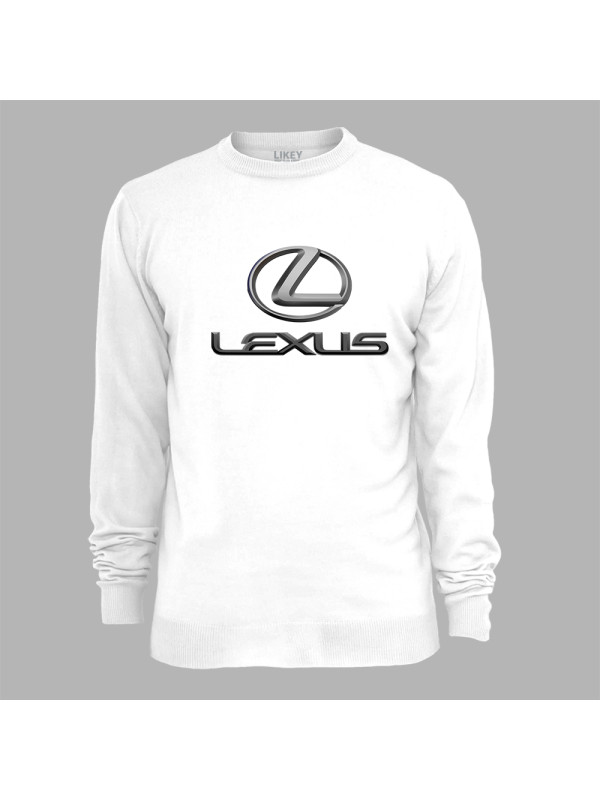 Світшот з автомобільним принтом "Lexus chrome (Лексус хромований)" (24012154)