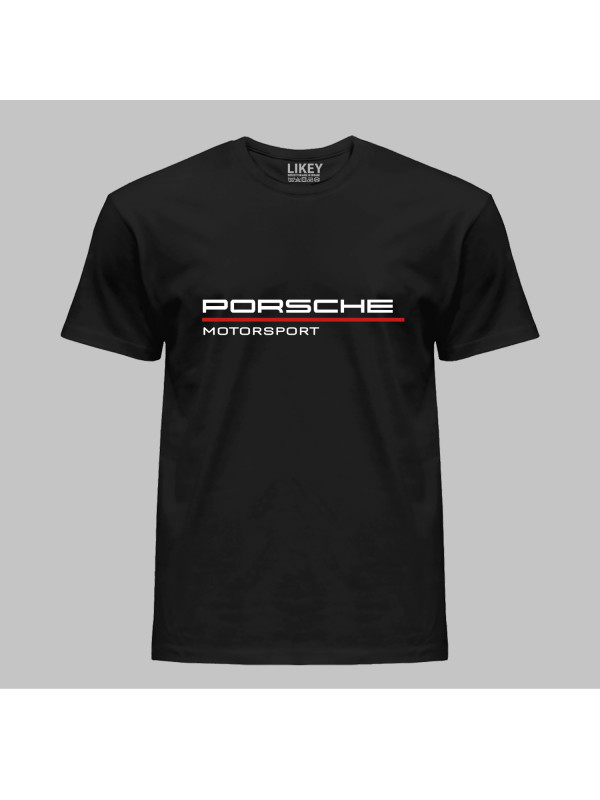 Футболка детская с автомобильным принтом "Porsche motorsport (Порше моторспорт)" (24012155)