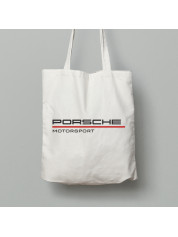 Екосумка шопер з бавовни 38х40см з автомобільним принтом "Porsche motorsport (Порше моторспорт)" (24012155)