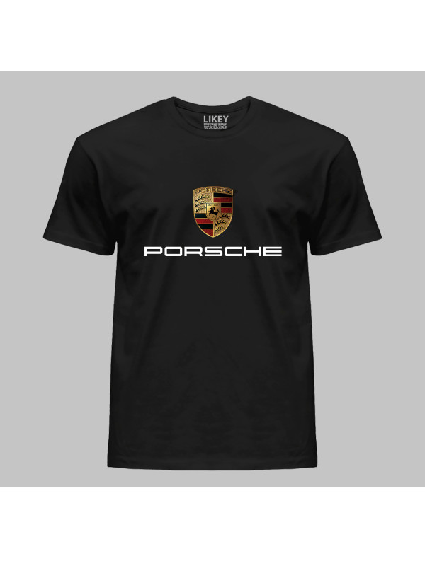 Футболка детская с автомобильным принтом "Porsche (Порше)" (24012156)