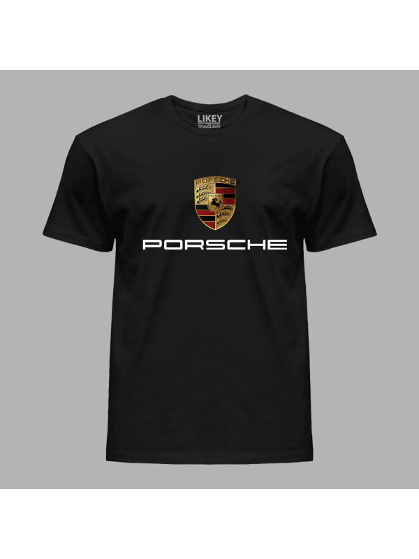 Футболка чоловіча з автомобільним принтом "Porsche (Порше)" (24012156)