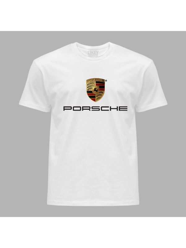 Футболка чоловіча з автомобільним принтом "Porsche (Порше)" (24012156)