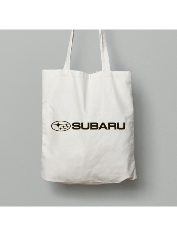 Екосумка шопер з бавовни 38х40см з автомобільним принтом "Subaru (Субару)" (24012157)