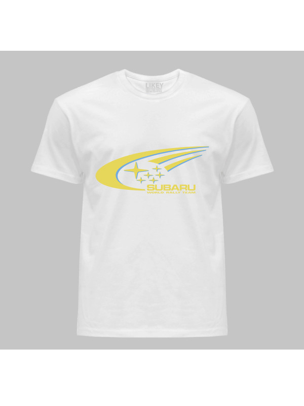 Футболка детская с автомобильным принтом "Subaru - World Rally Team (Subaru - Мировая команда по ралли) (24012159)