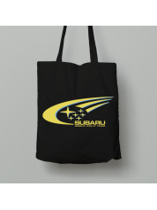 Екосумка шопер з бавовни 38х40см з автомобільним принтом "Subaru - World Rally Team (Subaru - Світова команда з ралі) (24012159)