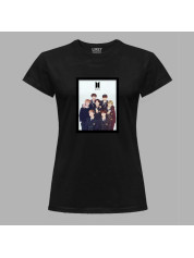 Футболка жіноча з музичним принтом "BTS" (0441)