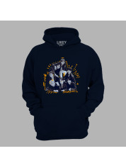 Худи с музыкальным принтом "BTS черно-бело-желтый" (0442)