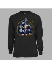 Свитшот с музыкальным принтом "BTS черно-бело-желтый" (0442)