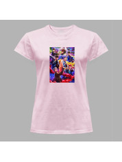 Футболка женская с музыкальным принтом "Очаровательные BTS" (0443)
