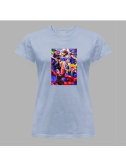 Футболка женская с музыкальным принтом "Очаровательные BTS" (0443)