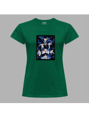 Футболка женская с музыкальным принтом "Мечтающие BTS" (0445)