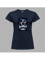 Футболка женская с музыкальным принтом "Мечтающие BTS" (0445)