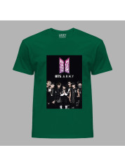 Футболка чоловіча з музичним принтом "BTS A.R.M.Y" (0446)