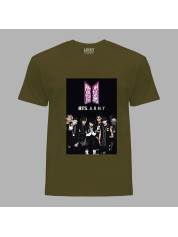 Футболка чоловіча з музичним принтом "BTS A.R.M.Y" (0446)